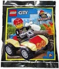 LEGO Fireman With Quad Bike Set 952009, Magazine Gift, 27 Pieces, 2020, City