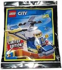 CITY LEGO Polybag Set 952101 Policeman + Helicopter Minifigure Foil Pack Set