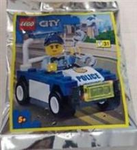 CITY LEGO Polybag Set 952201 Policeman + Car Vehicle Minifgure Foil Pack Set