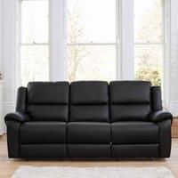 Artemis Home Brookhaven 3 Seat Electric Recliner Sofa - Black