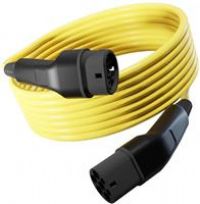 Wottz 3 Phase Type 2 To Type 2 32A / 22Kw Ev Cable - 15M Black