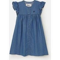 LightHouse Lexie Dress - Kids Tencel Soft Denim Dress - Soft Denim - 4-5 Years
