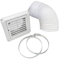 Sensio Aquilo Ventilation Ducting Kit White 100mm PVC