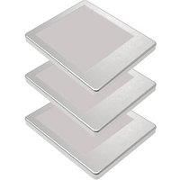 Sensio Horizon TrioTone Rectangular LED Under Cabinet Lights Steel 10.8W 250lm 3 Pack (554PE)