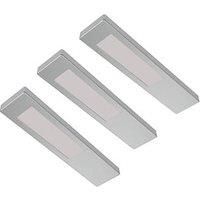 Sensio Ark TrioTone Rectangular LED Under Cabinet Lights Steel 7.5W 110-140lm 3 Pack (137PE)