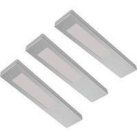 Sensio Ark Pro Rectangular LED Under Cabinet Lights Steel 7.5W 110-140lm 3 Pack (294PL)