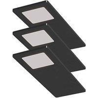 Sensio Astro Pro Rectangular LED Under Cabinet Lights Black 14.4W 240-270lm 3 Pack (522PL)