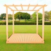 8x8 Shire Ivy Pergola Kit with Decking - Pressure Treated
