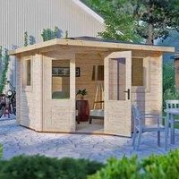 Shire Corner Log Cabin 44 mm Lukne