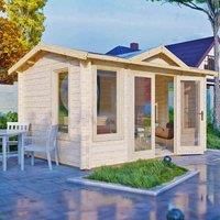 Shire Log Cabin 44 mm Clockhouse 10 G x 12 ft