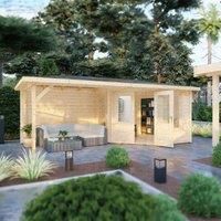 Shire Corner Log Cabin 44 mm Amarrillo