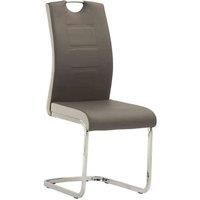 World Furniture 4 x Venice Dining Chair- Grey/Light Grey