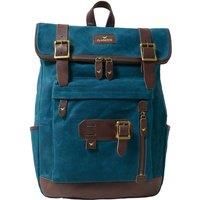 Teal Waxed Cotton Bali Backpack