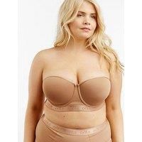 Oola Longline Moulded Strapless Bra - Dark Beige