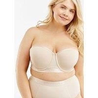Oola Longline Moulded Strapless Bra - Light Beige