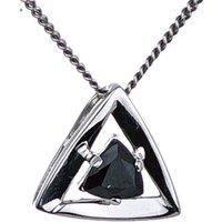 Sapphire Pendant Trillion