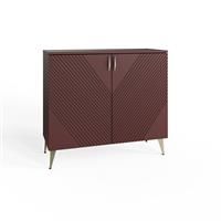Frank Olsen Ava Tall Sideboard with LED Lighting and Alexa Compatibility - Mulberry