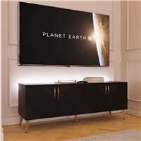 Frank Olsen Ava 1500 TV Cabinet For TVs Up To 70 inch with LED Lighting and Alexa Compatibility - Black