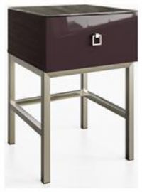 Frank Olsen Lyra 1 Drawer Side Table - Purple