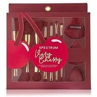 Spectrum Very Cherry 10 Piece Makeup Brush, Sponge & Puff Set