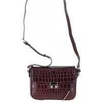 'Elegance' Croc Embossed Leather Cross Body Bag