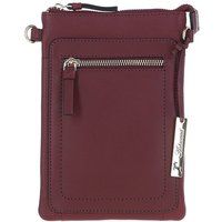 Ashwood Leather Women's Real Leather Crossbody Smart Phone Bag in Wine