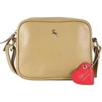 'Haute' Zip Top Real Leather Cross Body Bag