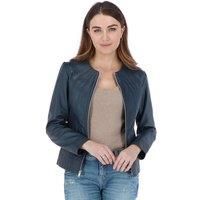 'Aliona' Real Leather Fashion Jacket Women Coat