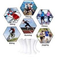 12 Packs Sports Socks White Regular 6-11