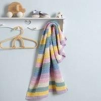 Ssh Baby Striped Blanket Crochet Kit