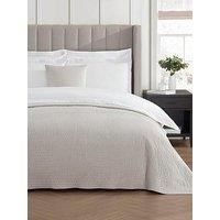 Dusk Milan Textured Matte Bedspread - Champagne