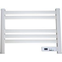 Infrared Heating Towel Rail LC Screen with BS plug 1.2 m for Bathroom IP24 White