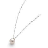 Silver Single Real Seed Pearl Necklace