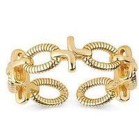 14K Gold Chain Link Stacking Ring