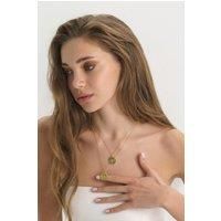 Elk & Bloom Gold Sunburst Interlocking Circles Medallion Necklace - Gold