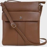 'AMBA' Soft Nappa Full Grain Real Leather Crossbody Bag