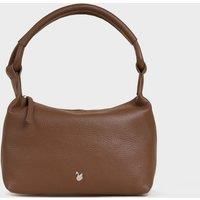 'CITY BAG' Soft Pebble Grain Real Leather Shoulder Bag