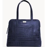 EVA' Croc Embossed Real Leather Designer Unlined Tote Bag