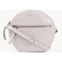 JANE' Embossed Croc Leather Round Designer Crossbody Bag