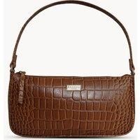 ZERA' Real Leather Baguette Shoulder Bag