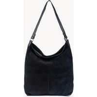 'TINA' Suede Real Leather Unlined Slouchy Shopper Tote Bag