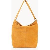 'TINA' Suede Real Leather Unlined Slouchy Shopper Tote Bag