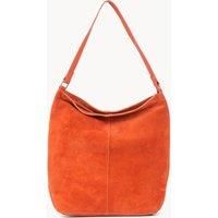 'TINA' Suede Real Leather Unlined Slouchy Shopper Tote Bag