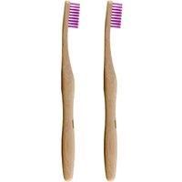 Bamboo Toothbrush Purple Twin Value Savings Pack