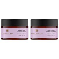 Dr. Botanicals Walnut & Coffee Exfoliating Facial Polish 50ml x 2 Duo Set in White