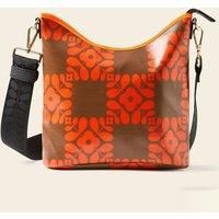 Cross Carry Crossbody - Lattice Flower Tile Conker