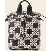 Axis Medium Backpack - Lattice Flower Tile Onyx