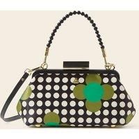 Jenny D Clutch - Jewel Flower Polka Dot