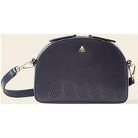 Babaluna Crossbody - Navy Punched Flower