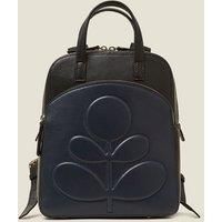 Emilia Petite Backpack - Embossed Stem Black